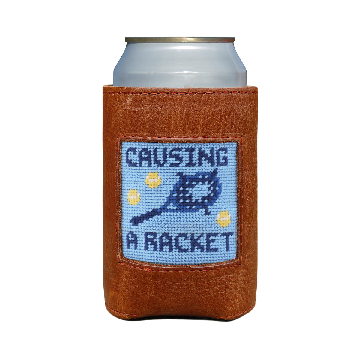 Causing a Racket Can Cooler (Light Blue)