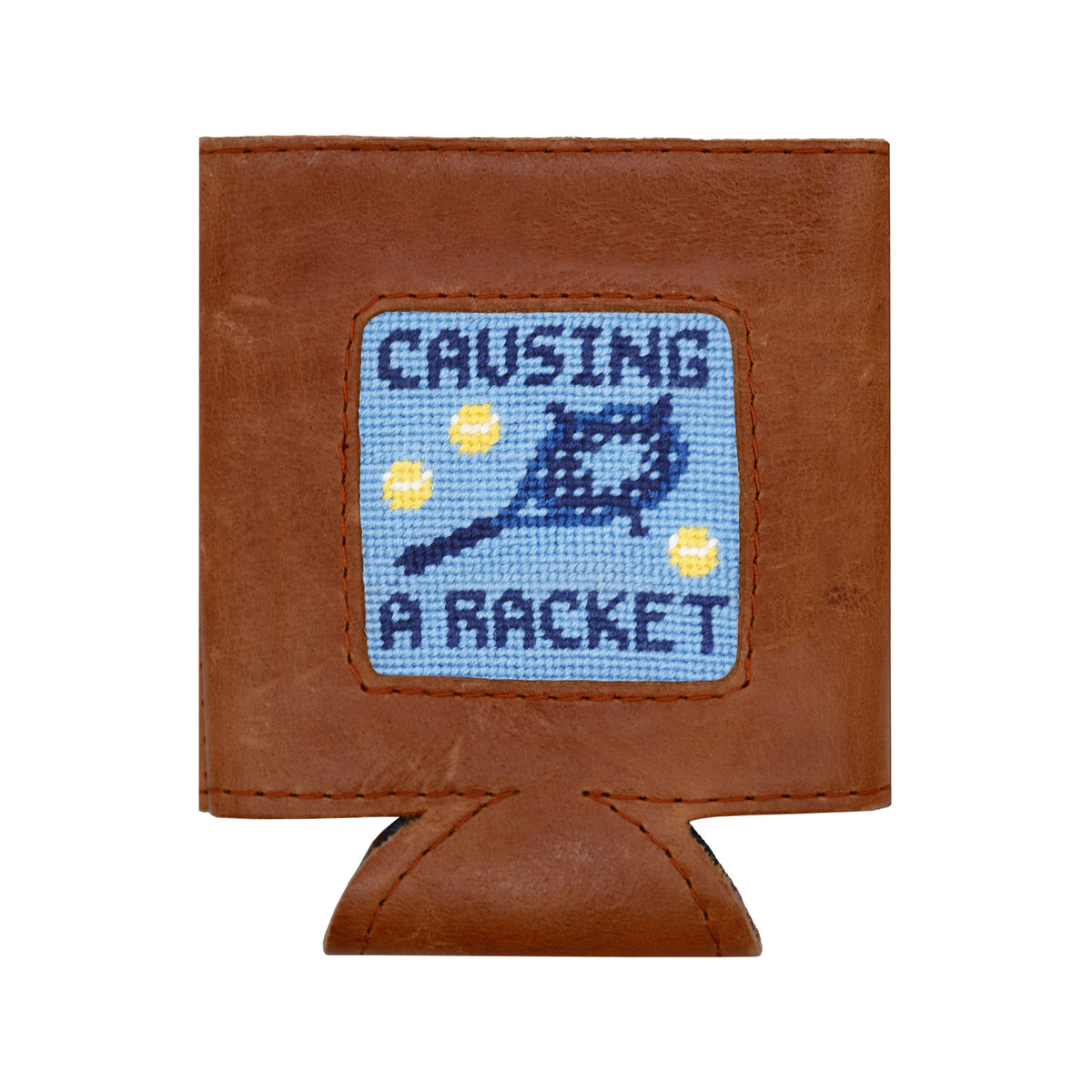 Causing a Racket Can Cooler (Light Blue)