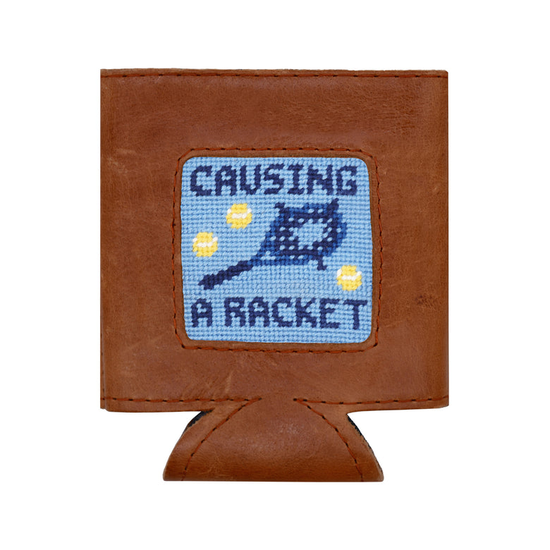 Causing a Racket Can Cooler (Light Blue)