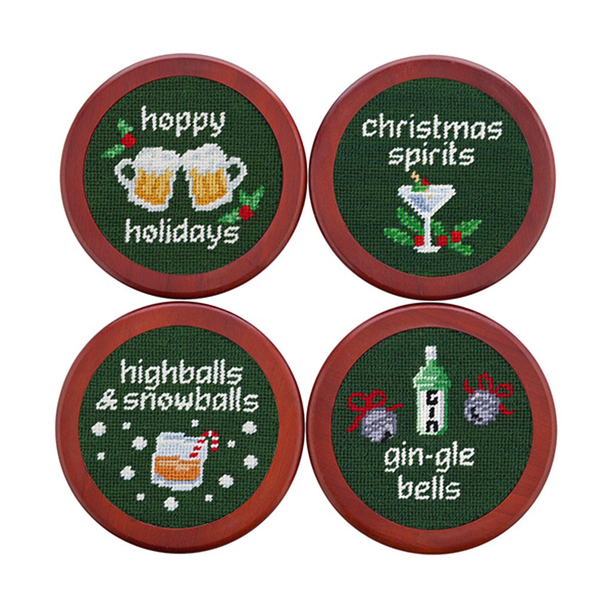 Christmas Drinks Coasters (Hunter)