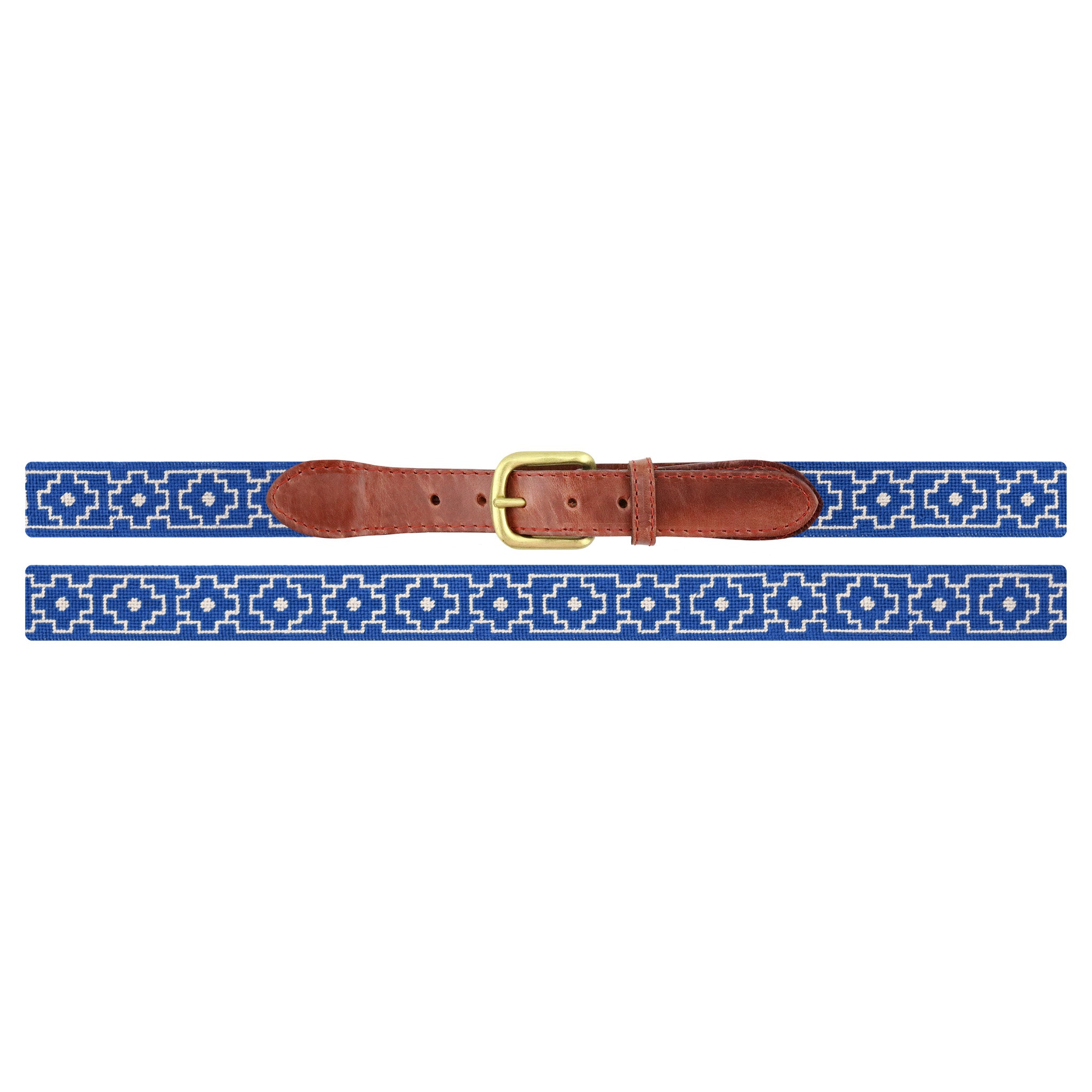 Claiborne Belt (Blueberry-Light Khaki)