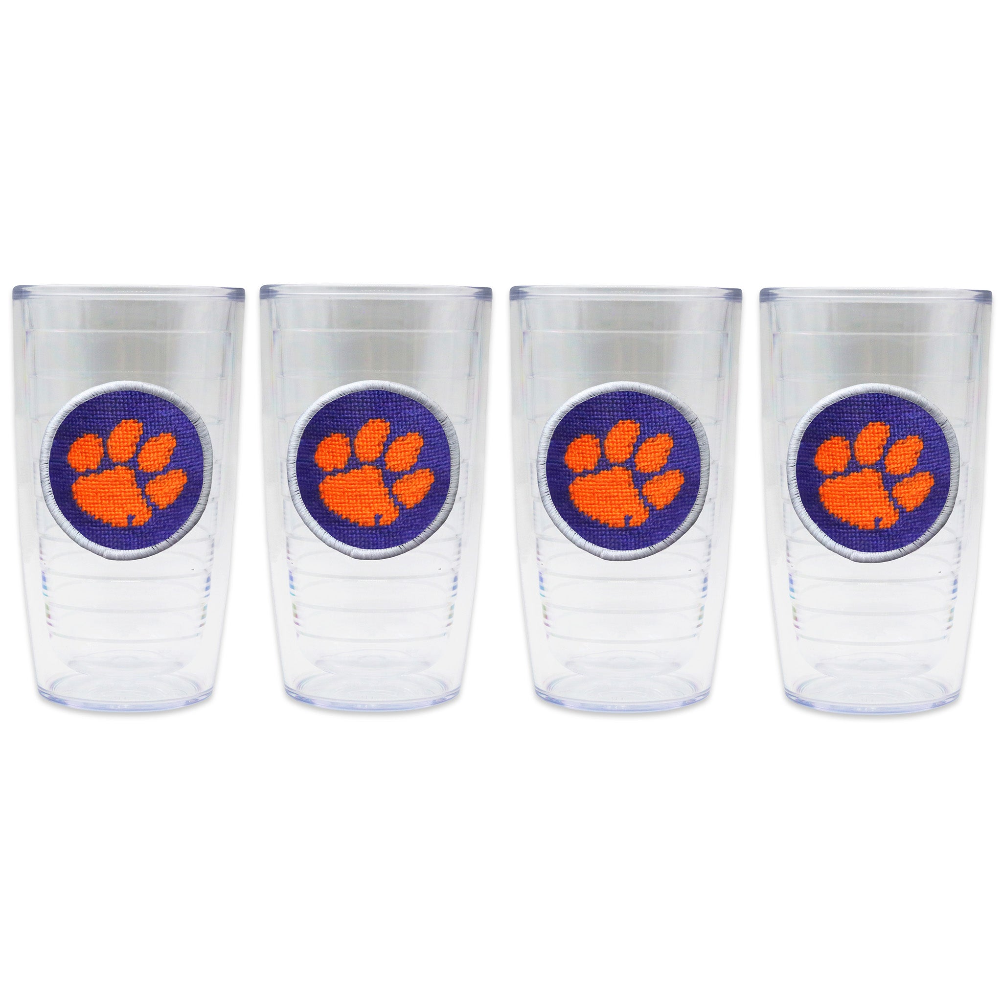 Clemson Tervis Tumbler (Purple) (White Edge)