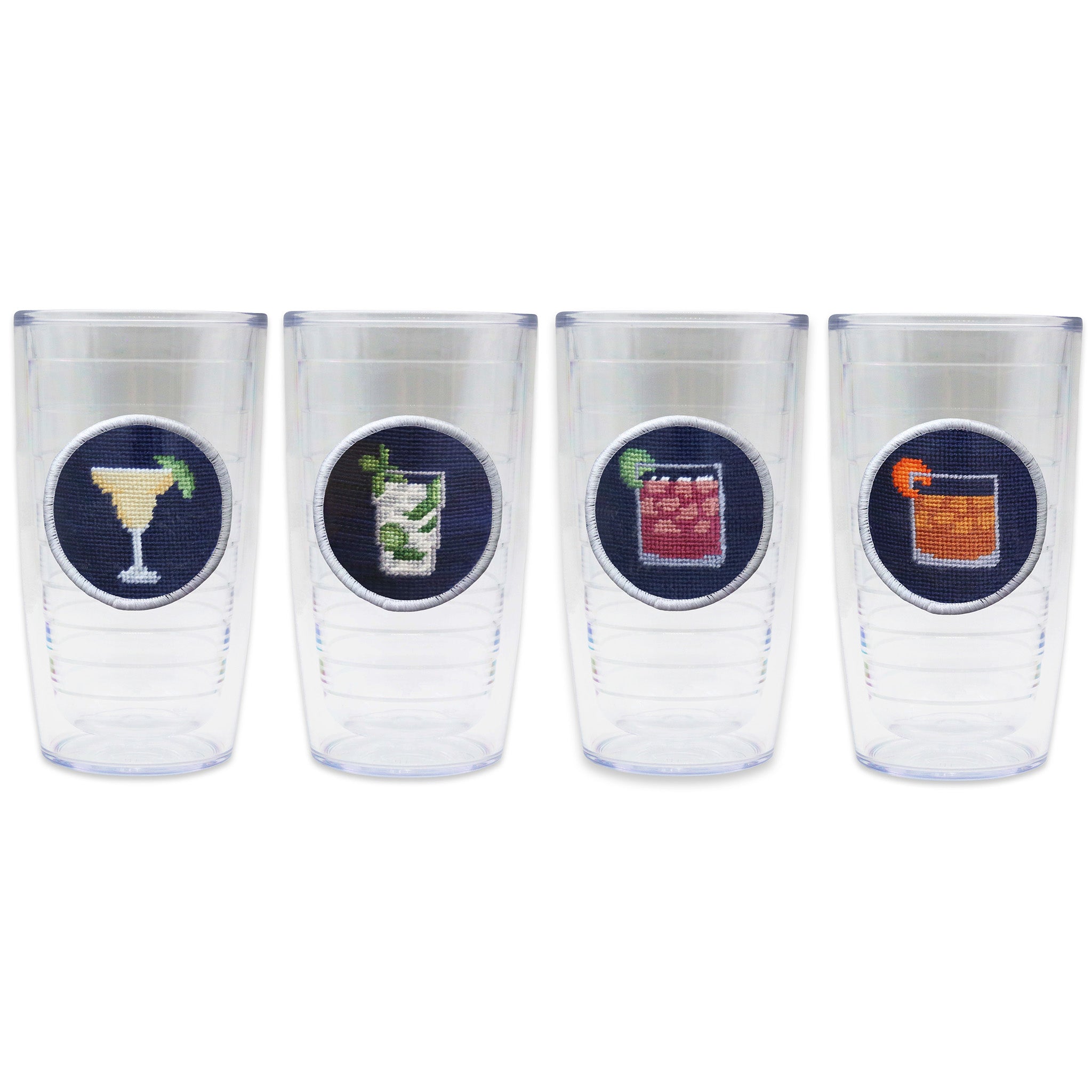 Old Fashioned Tervis Tumbler (Dark Navy) (White Edge)