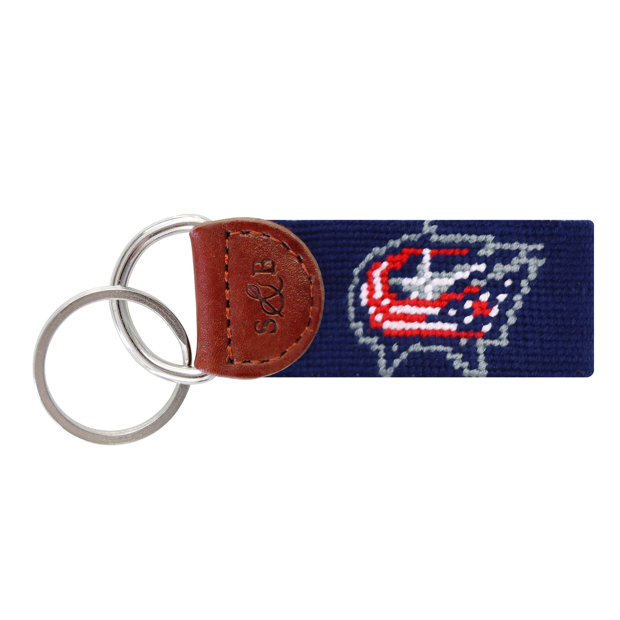Smathers and Branson ColumbusBlueJackets Dark Navy Key Fob