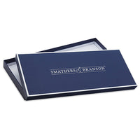 Smathers and Branson cummerbund gift box open