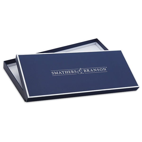 Smathers and Branson cummerbund gift box open