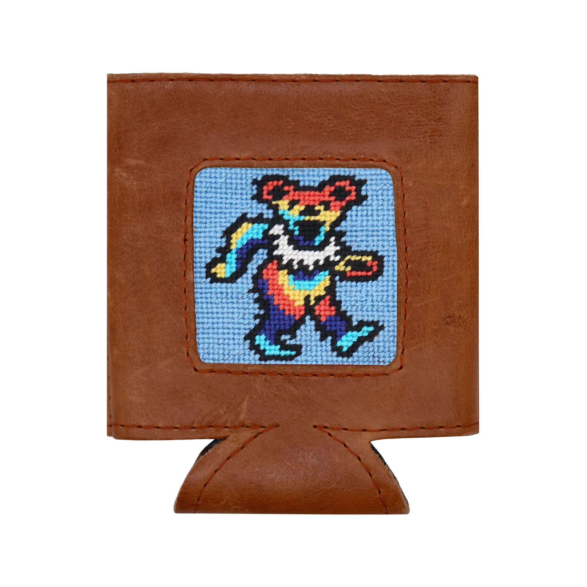 Dancing Bears Tie Dye Can Cooler (Light Blue)