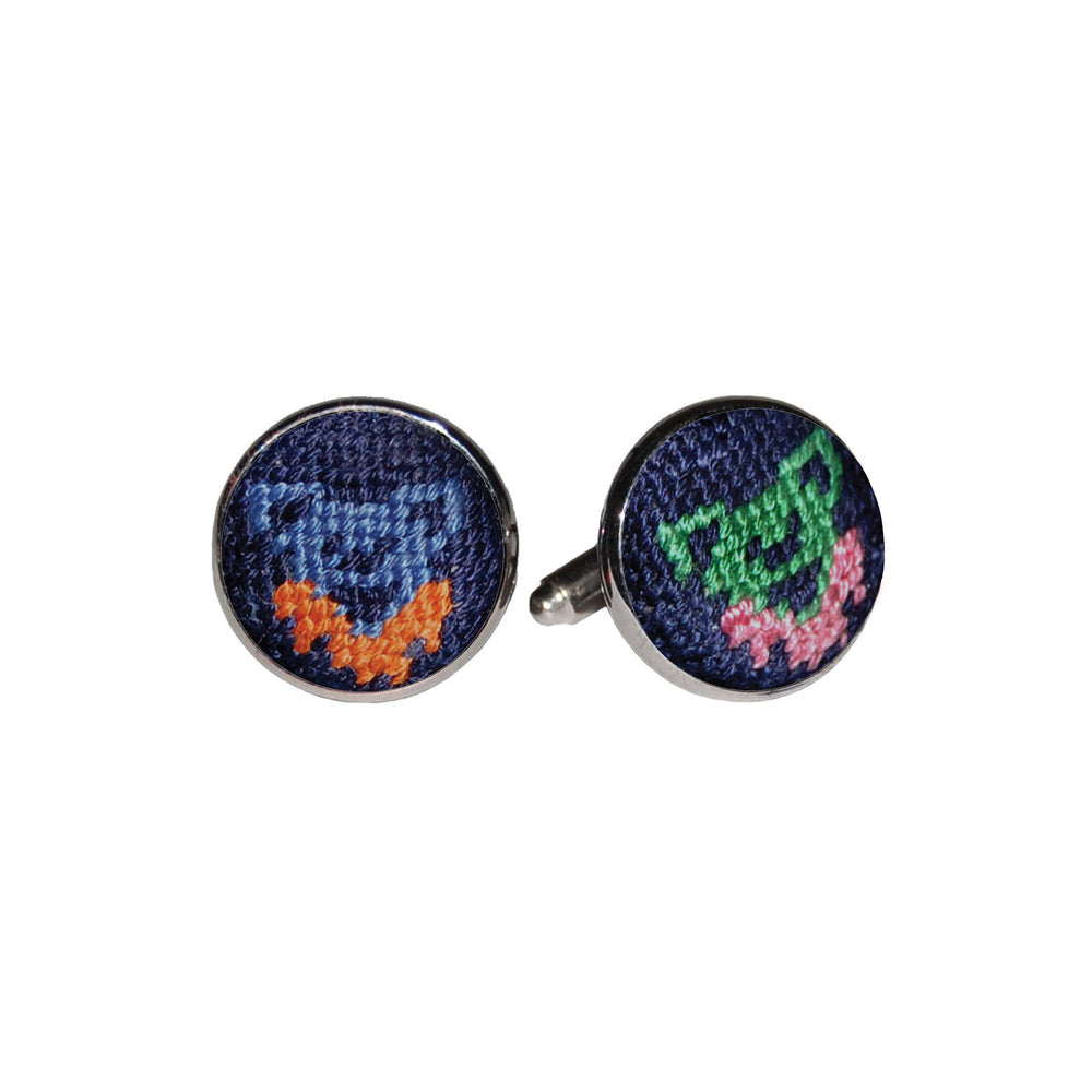 Dancing Bears Cufflinks (Dark Navy)