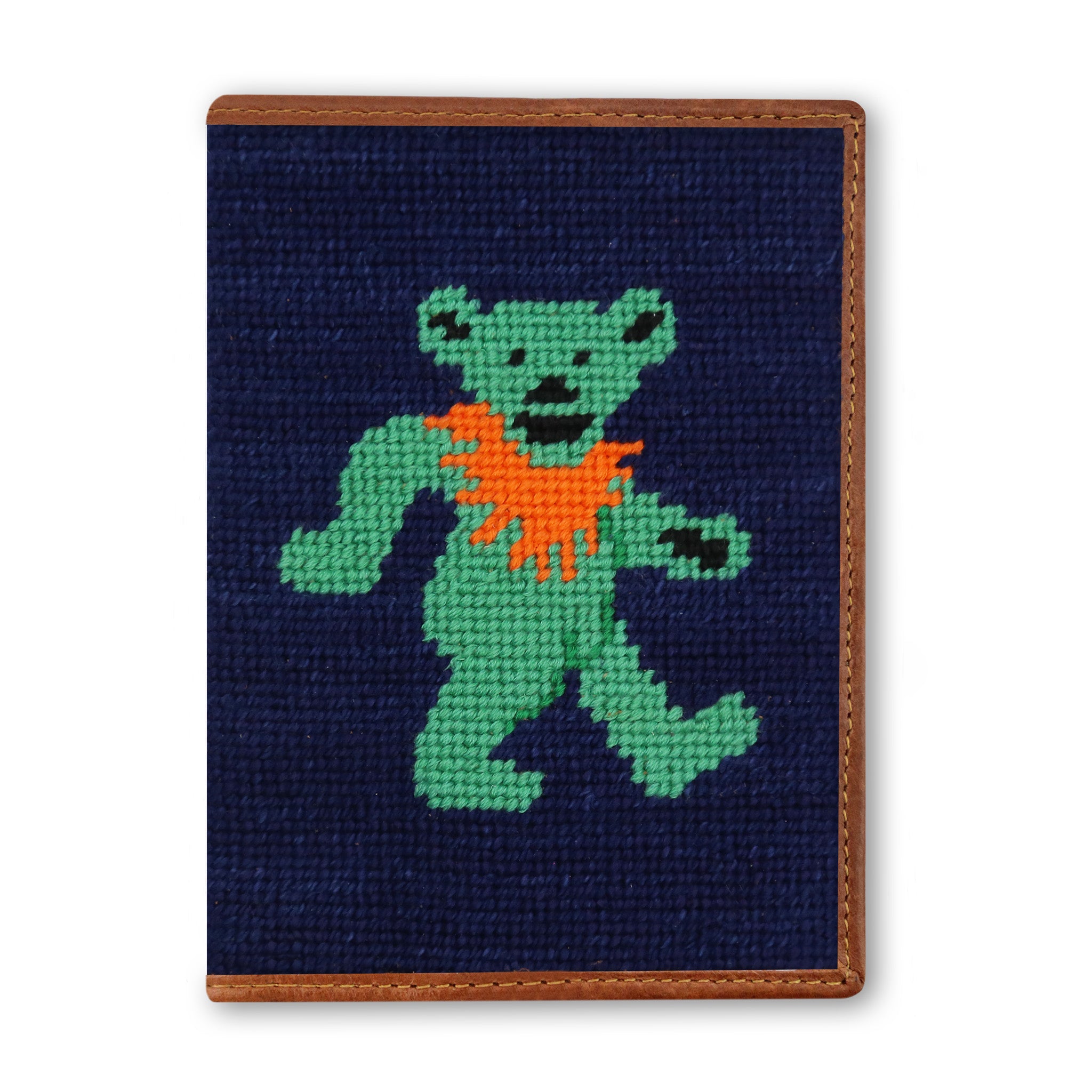 Dancing Bear Passport Case (Dark Navy)