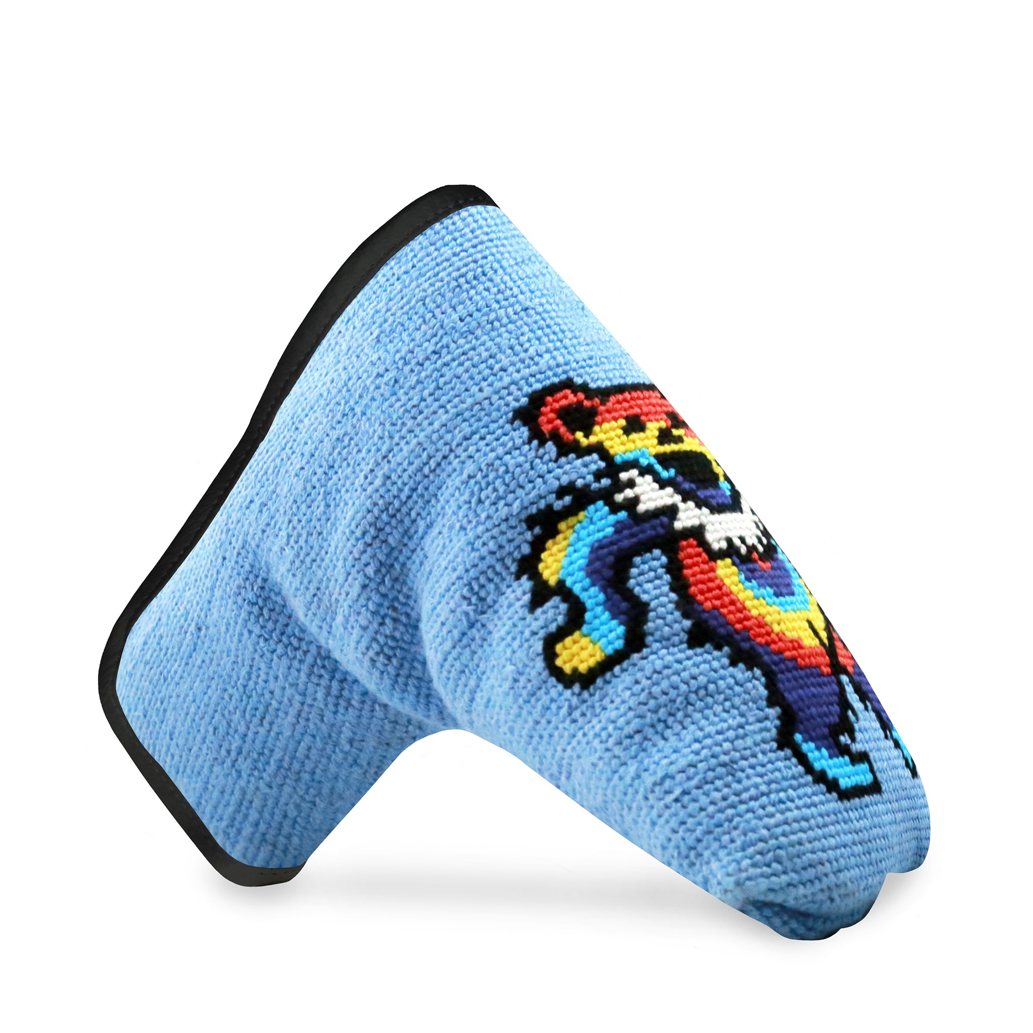 Dancing Bear Tie Dye Putter Headcover (Light Blue)