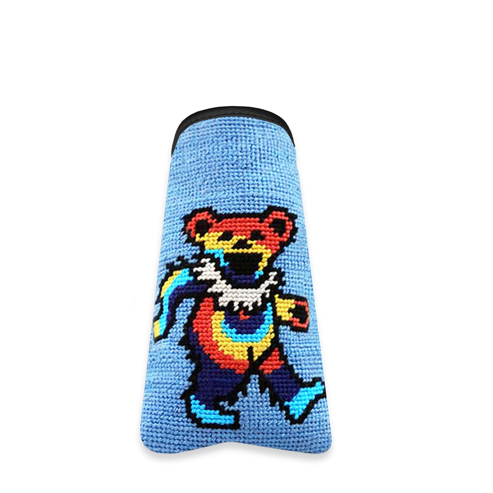 Dancing Bear Tie Dye Putter Headcover (Light Blue)