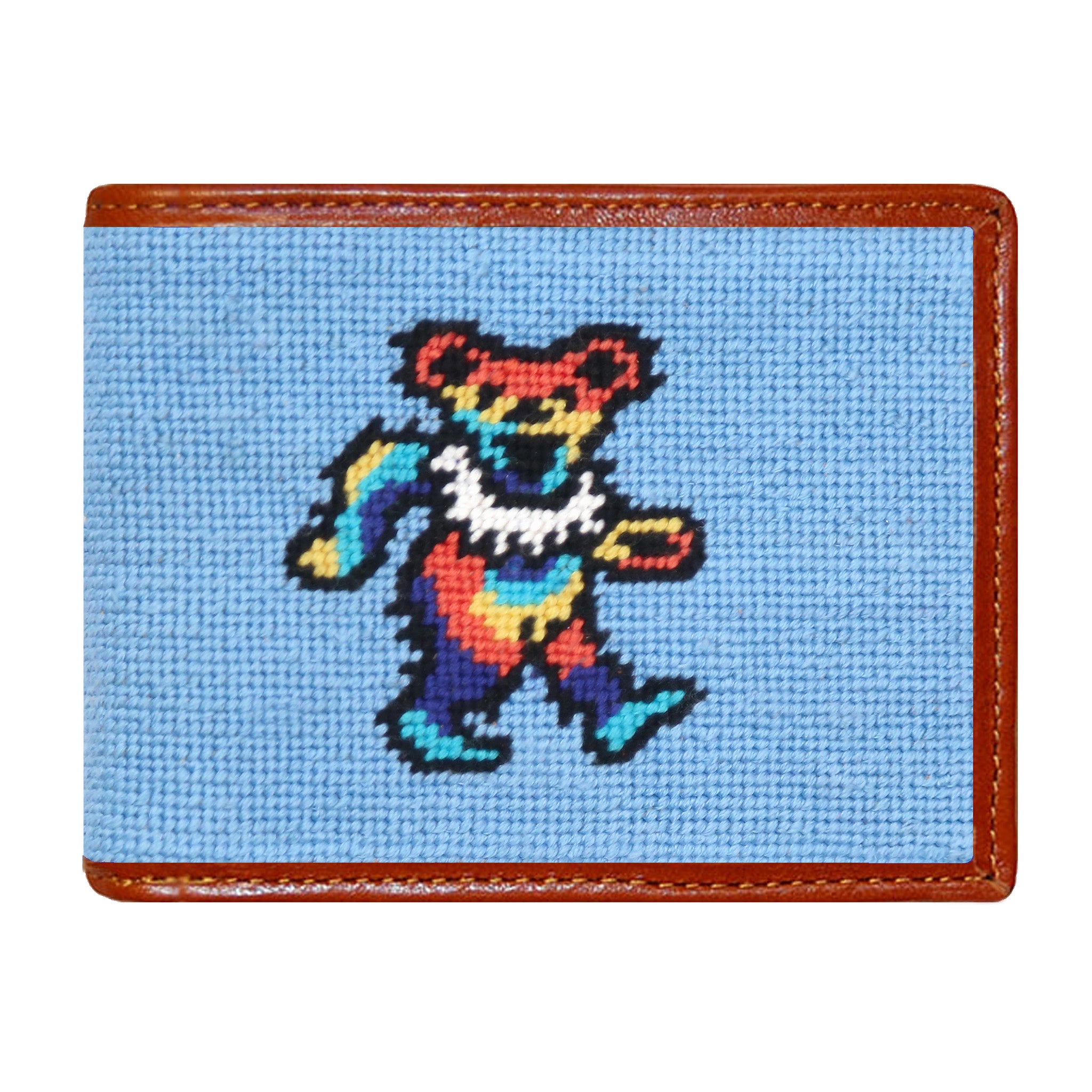 Dancing Bears Tie Dye Wallet (Light Blue)