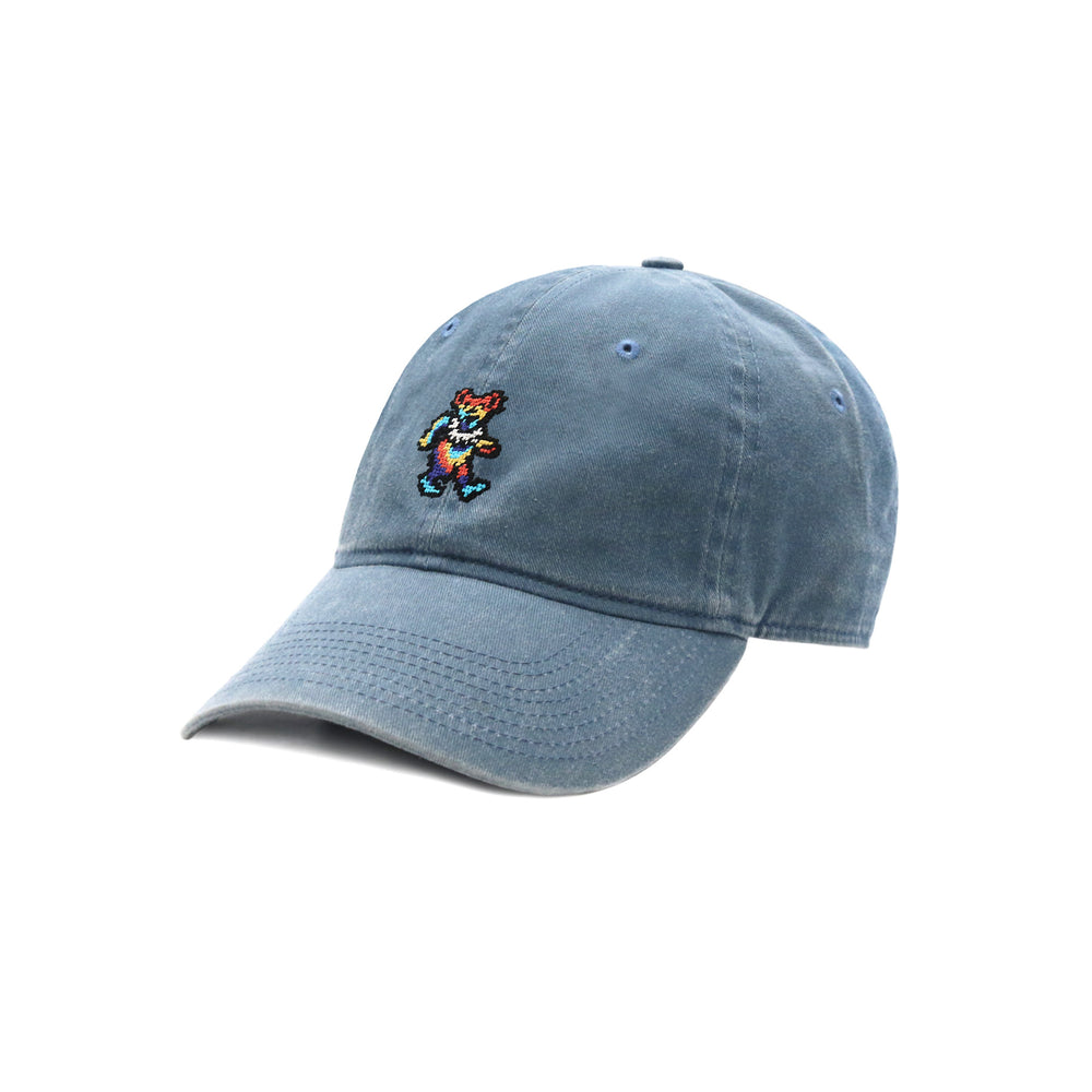 Dancing Bear Tie Dye Hat (Steel Blue)