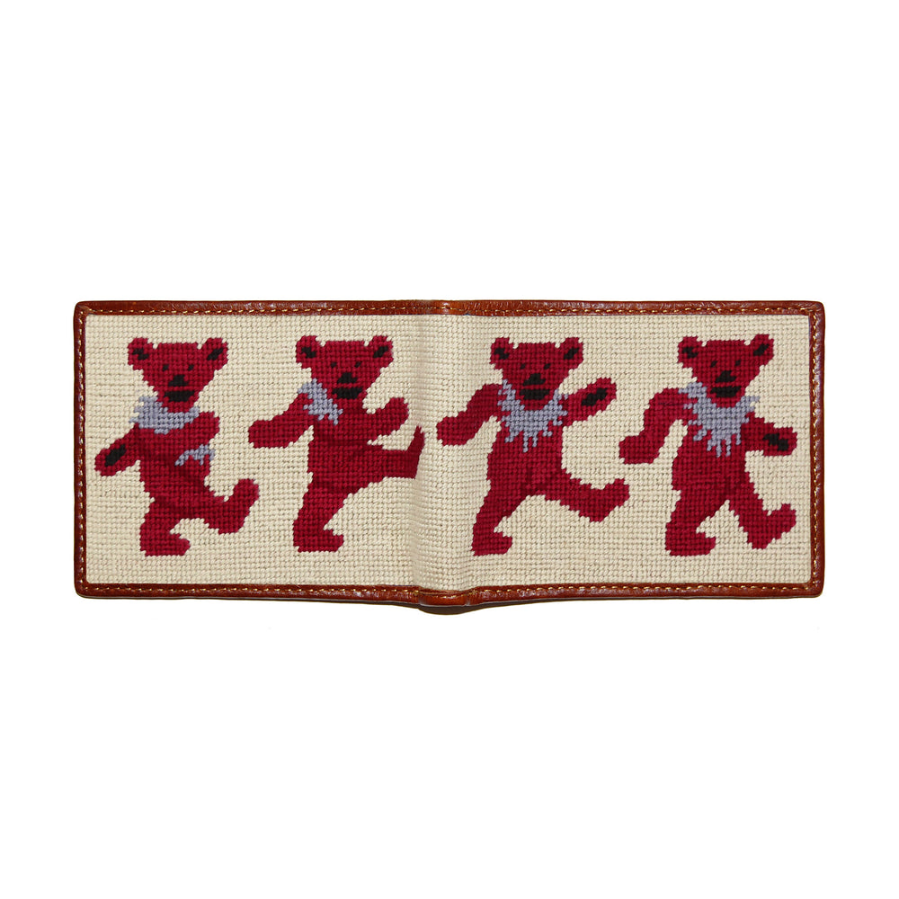 Dancing Bears Wallet (Light Khaki) (Final Sale)