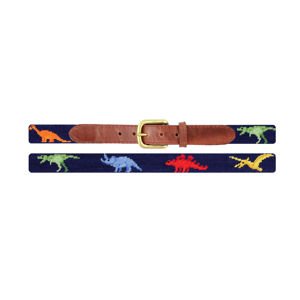 Dinosaurs Children's Belt (Dark Navy)