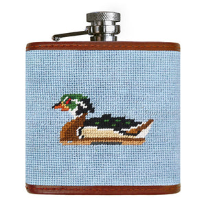 Duck Decoys Flask (Antique Blue)