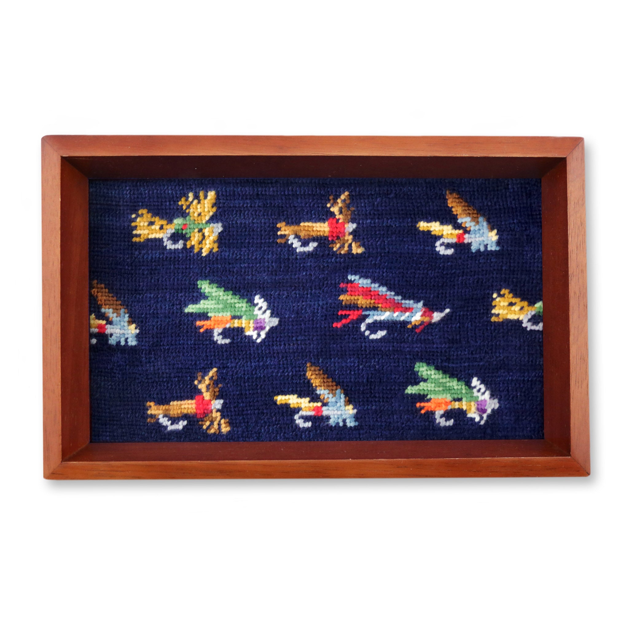 Fishing Flies Pattern Valet Tray - Thumbnail 2