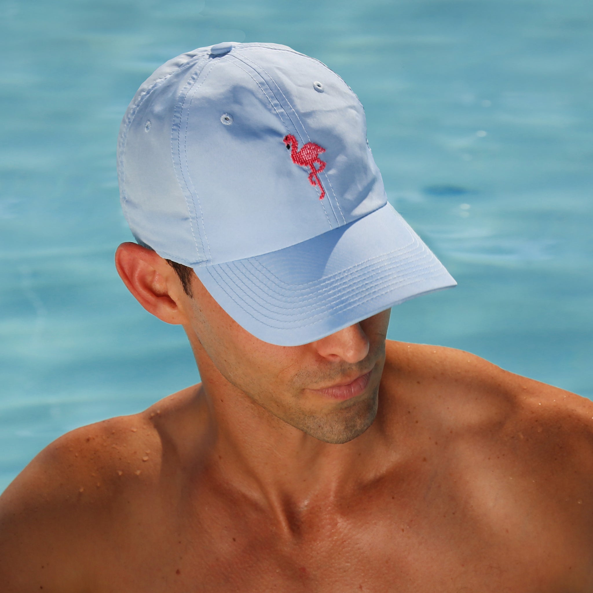 Flamingo Performance Hat (Sky Blue)