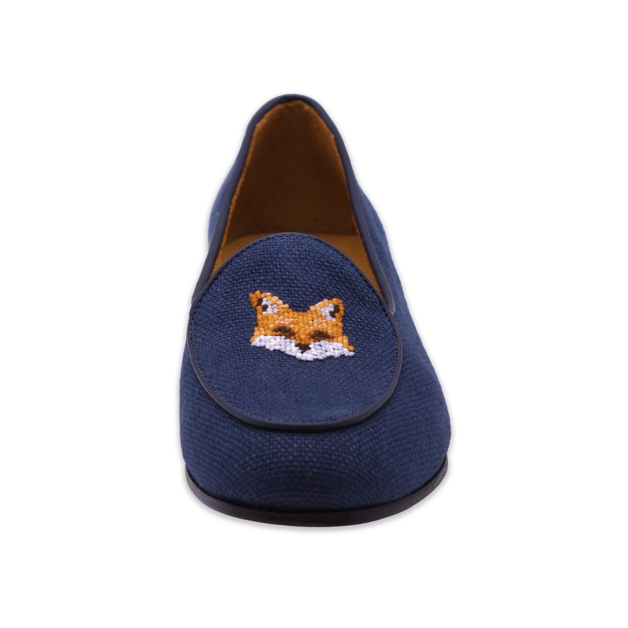 Fox Head Women's Linen Belgian Loafers (Navy Linen)