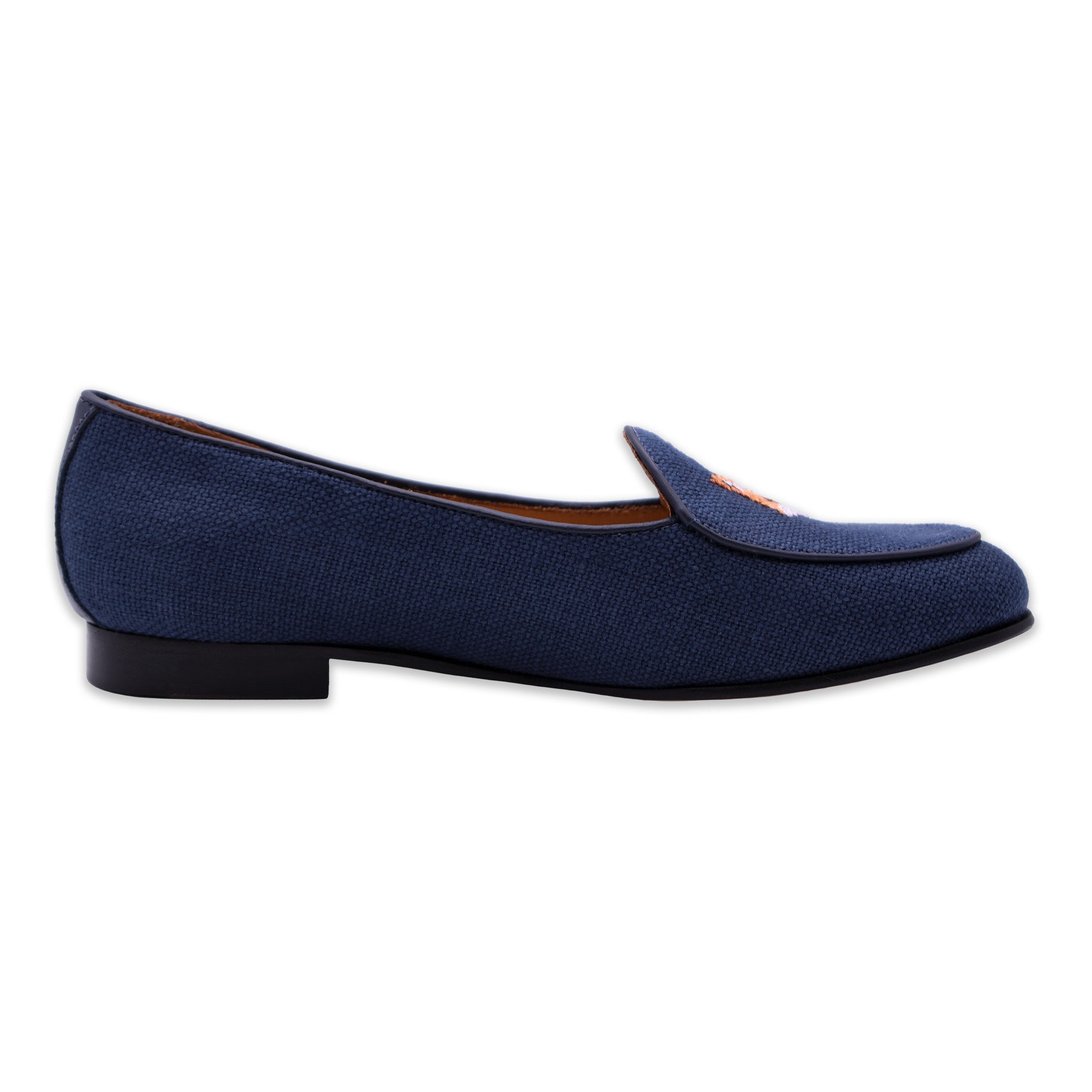 Fox Head Women's Linen Belgian Loafers (Navy Linen)