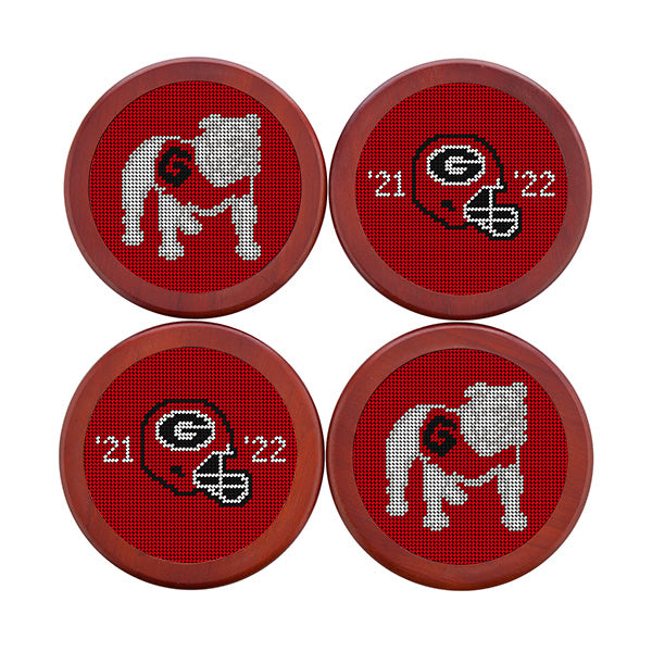 Georgia 2022 Back to Back National Championship Coasters (Red) (Final Sale)
