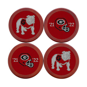 Georgia 2022 Back to Back National Championship Coasters (Red) (Final Sale)