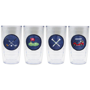 Golf Icons Tumbler Set (Classic Navy)