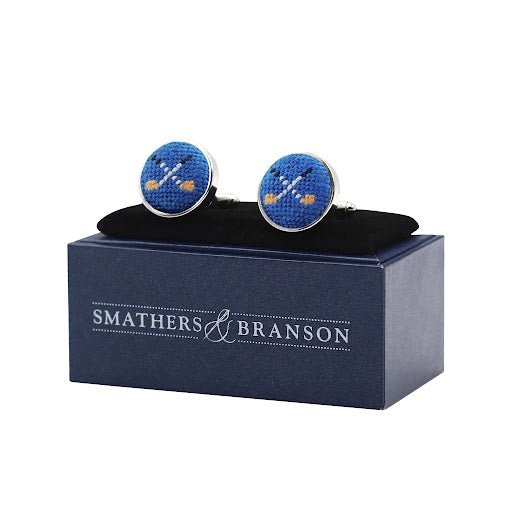 Golf Clubs Cufflinks (Blueberry)