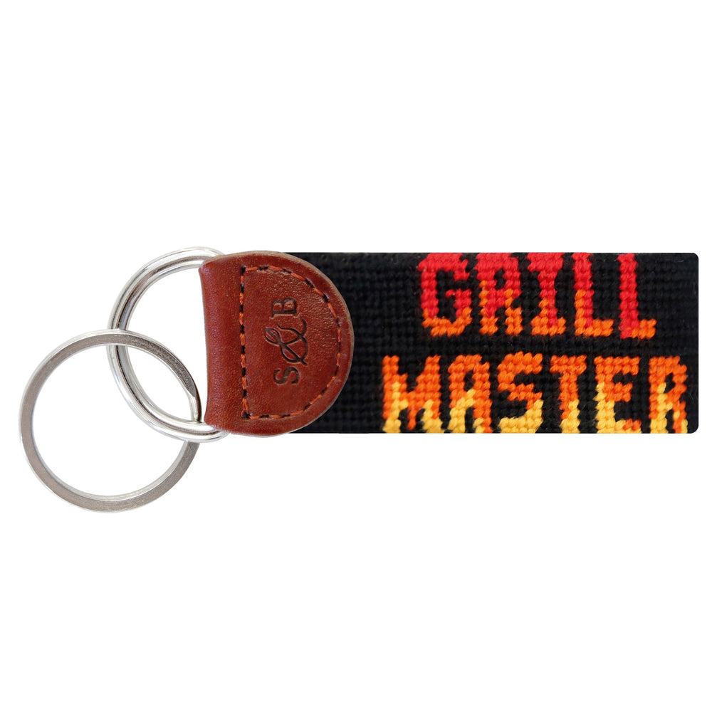 Monogrammed Grill Master Key Fob (Black)