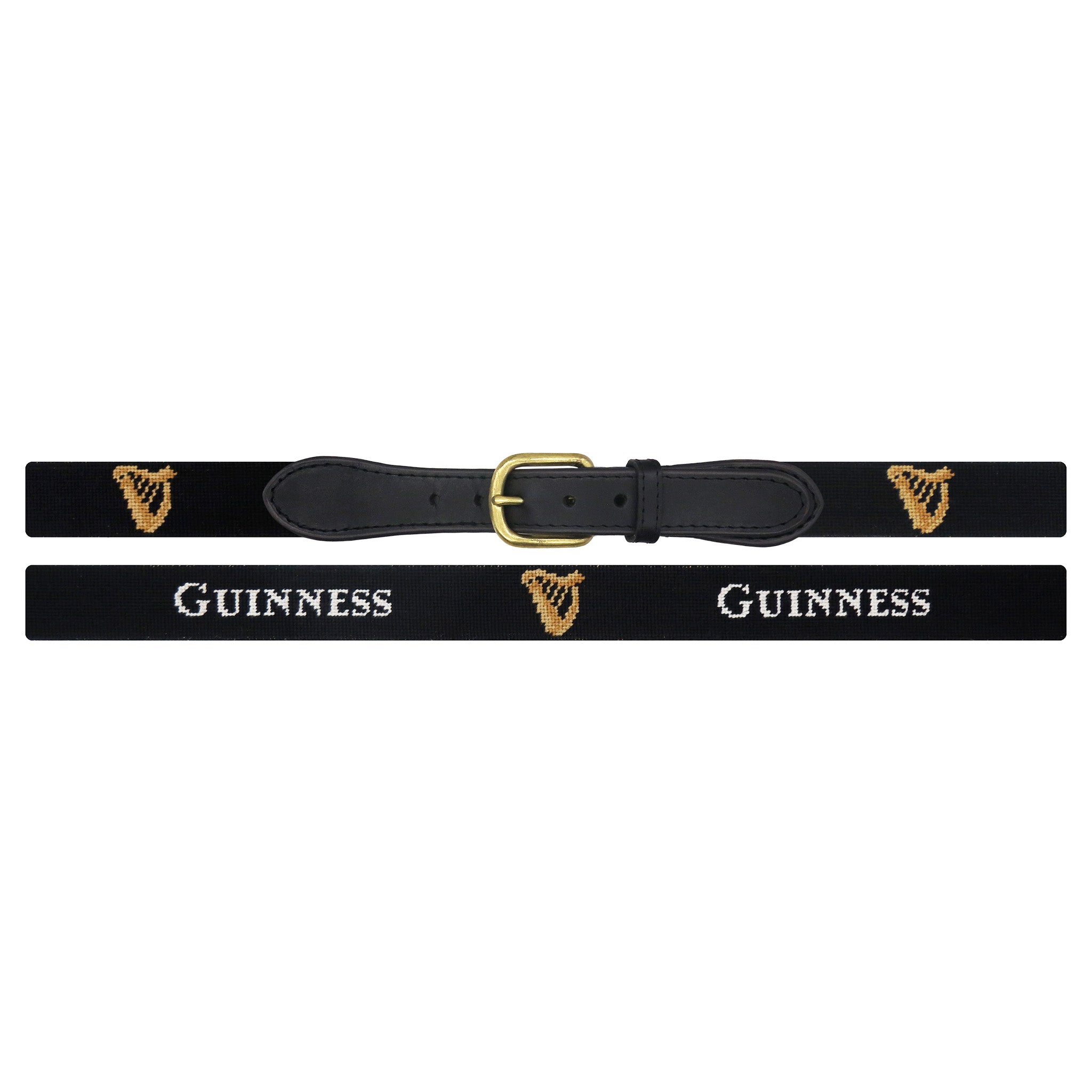Guinness Belt (Black) (Black Leather)