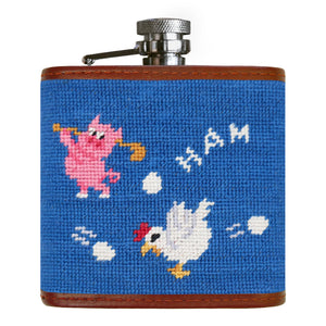 Ham and Egging Flask (Blue)