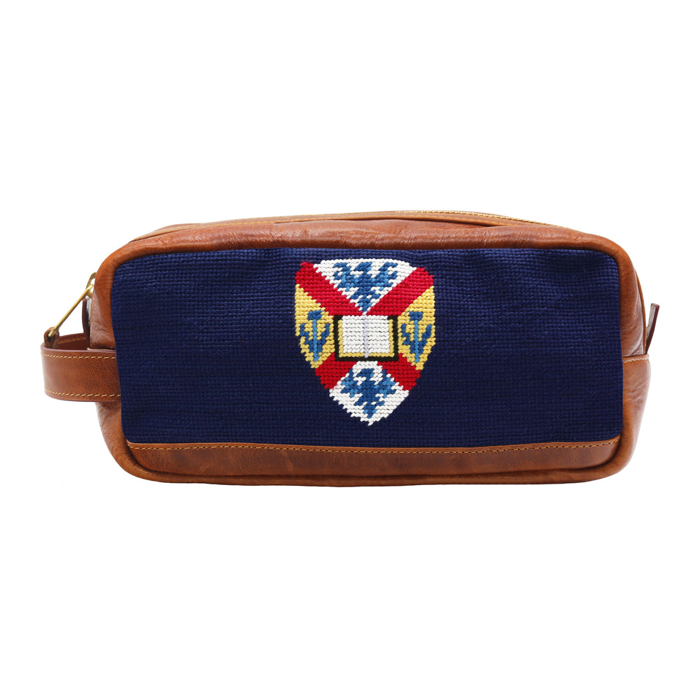 Hampden Sydney Coat of Arms Toiletry Bag (Dark Navy) (Final Sale)