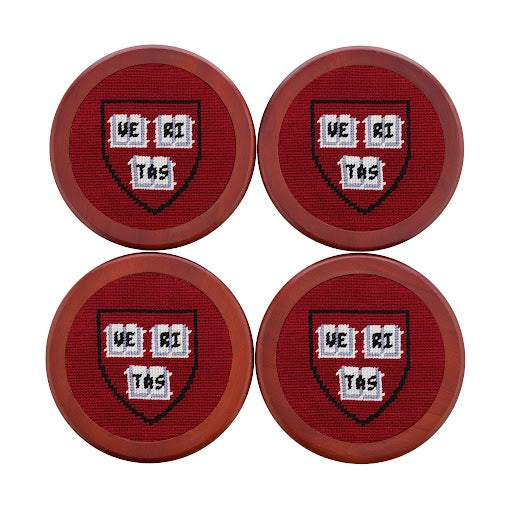 Harvard Shield Coasters (Garnet)