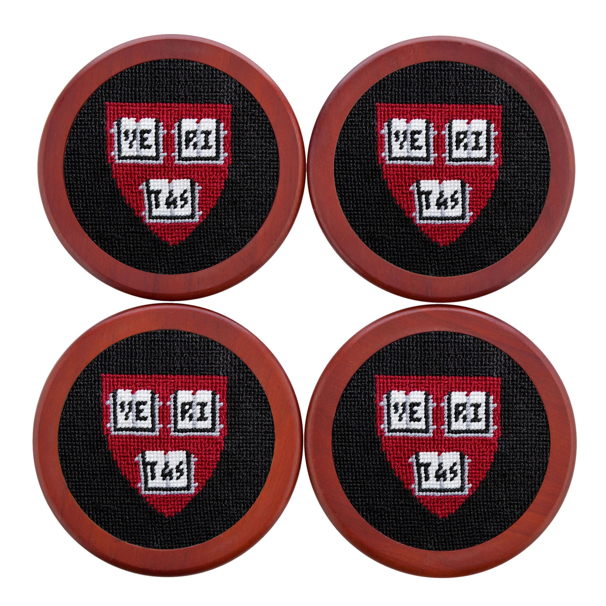 Harvard Shield Coasters (Black) (Final Sale)