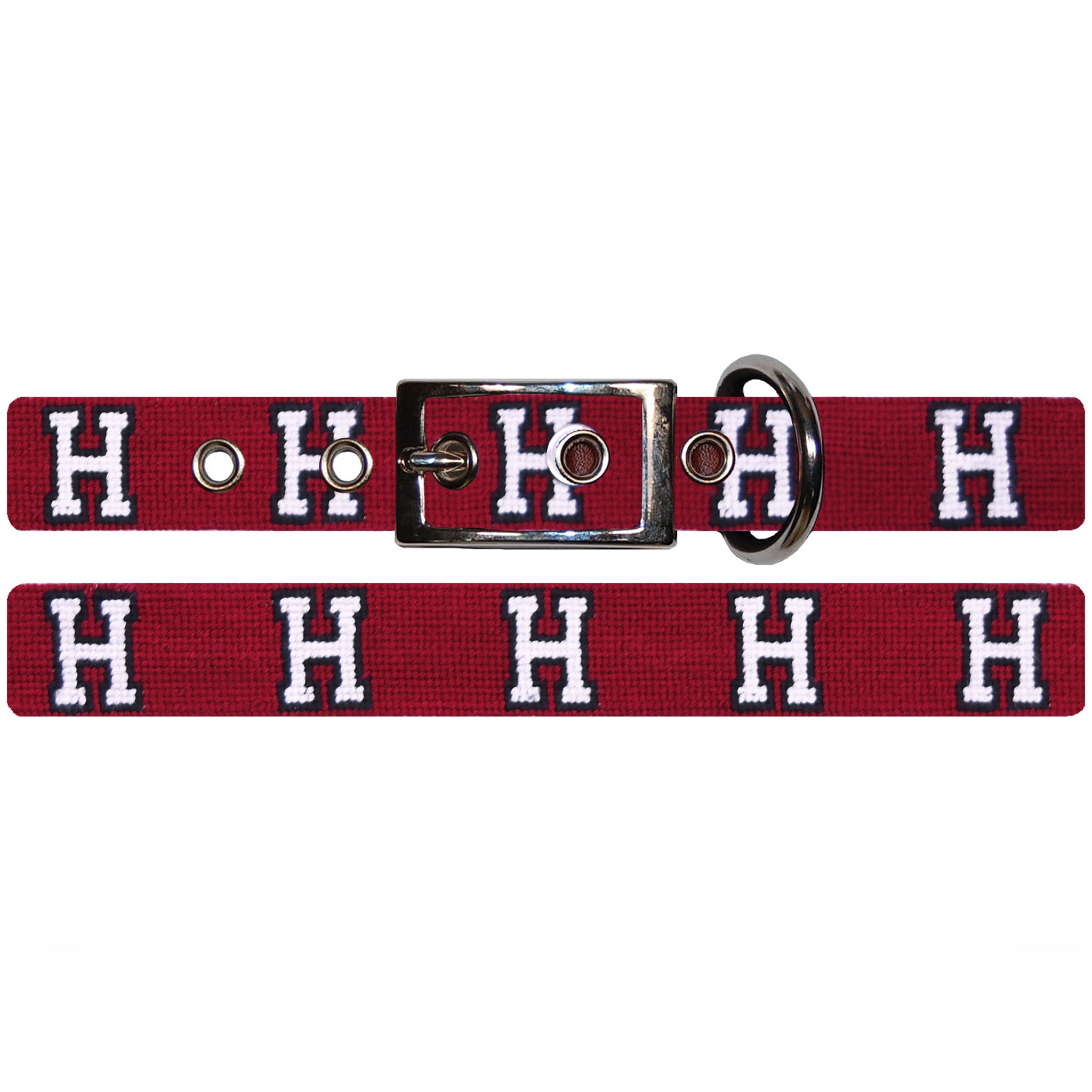 Harvard H Dog Collar (Garnet)