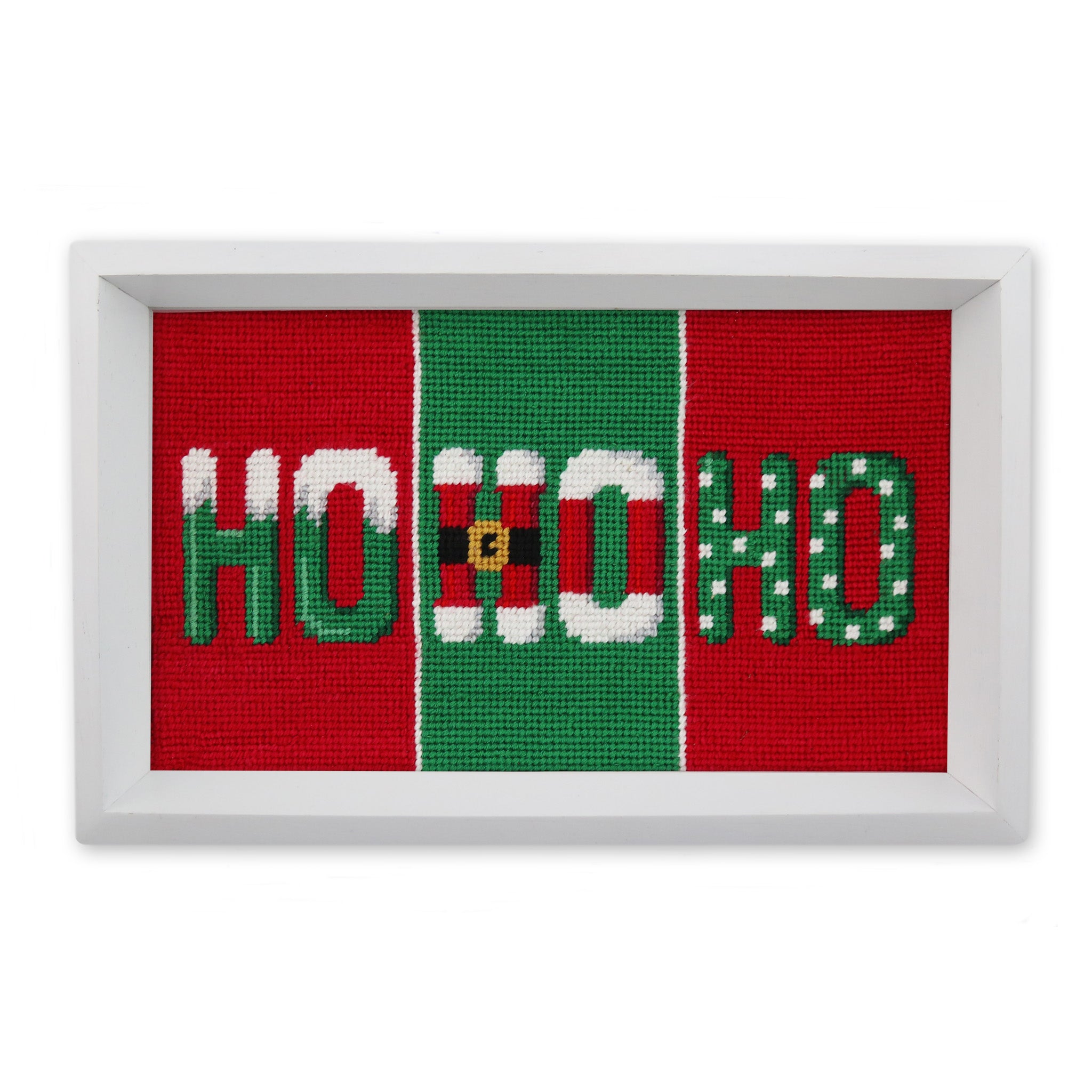 Ho Ho Ho Valet Tray (White Wood)