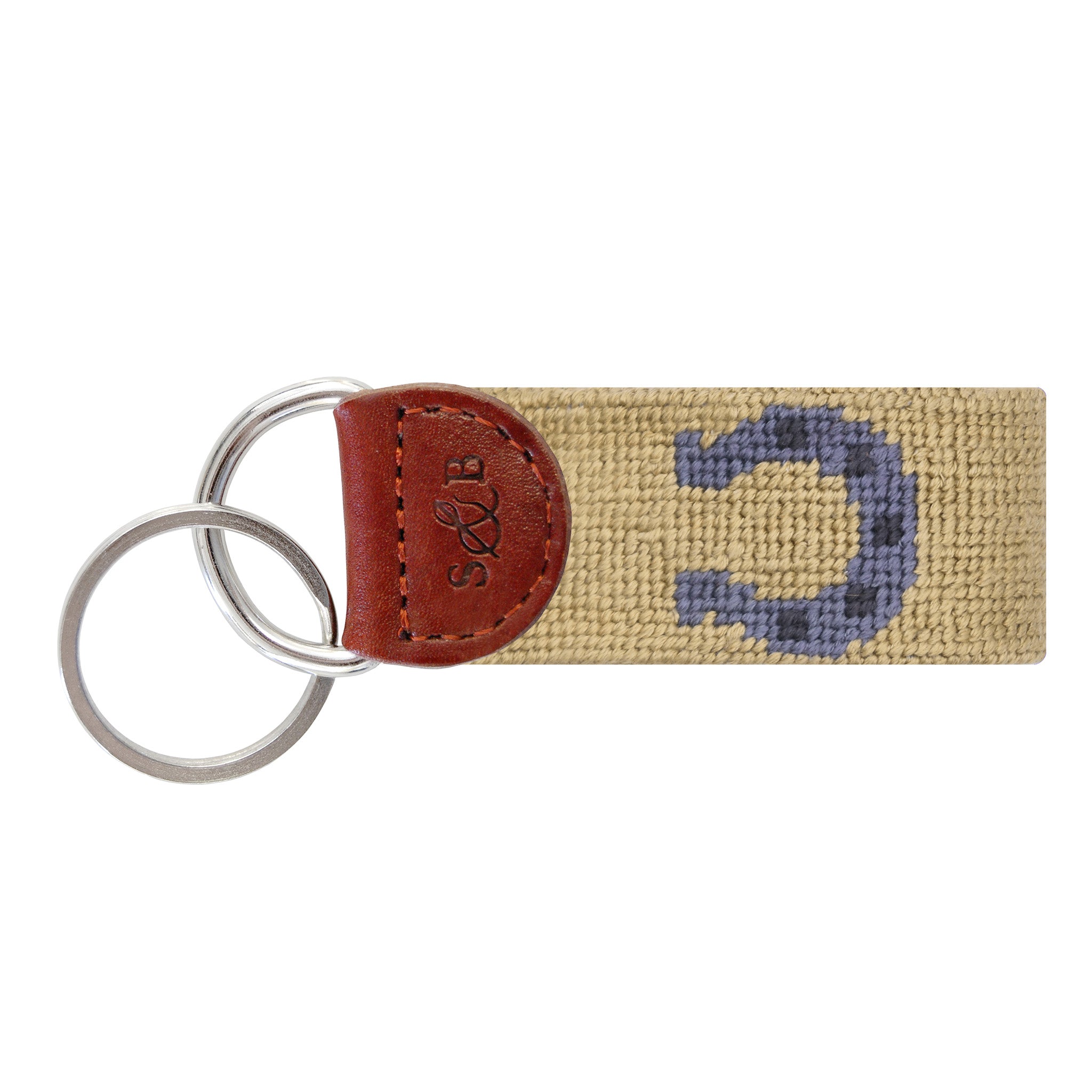 Horseshoe Key Fob (Dark Khaki)