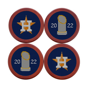 Houston Astros 2022 World Series Coasters (Classic Navy)