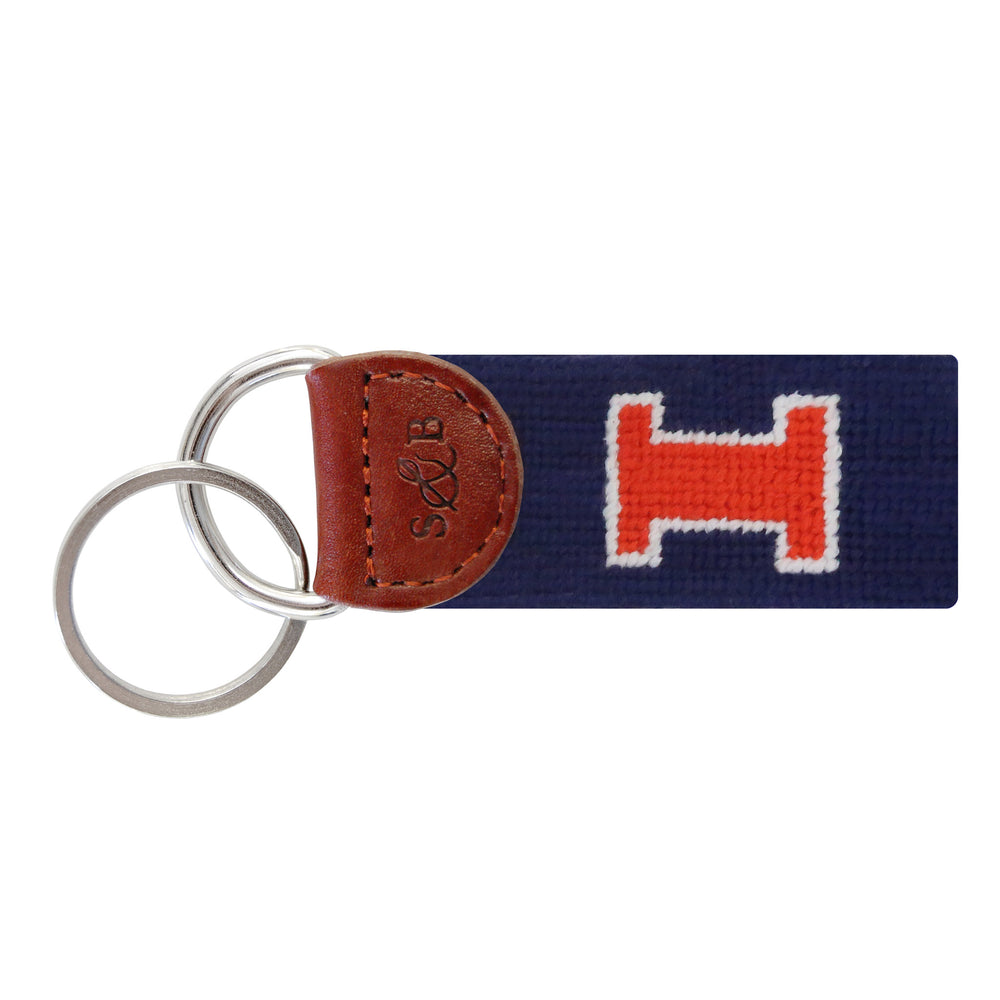 Illinois Key Fob (Dark Navy)