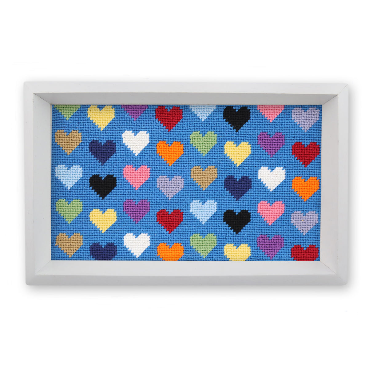 In My Heart Era Valet Tray (Cornflower) (White Wood)