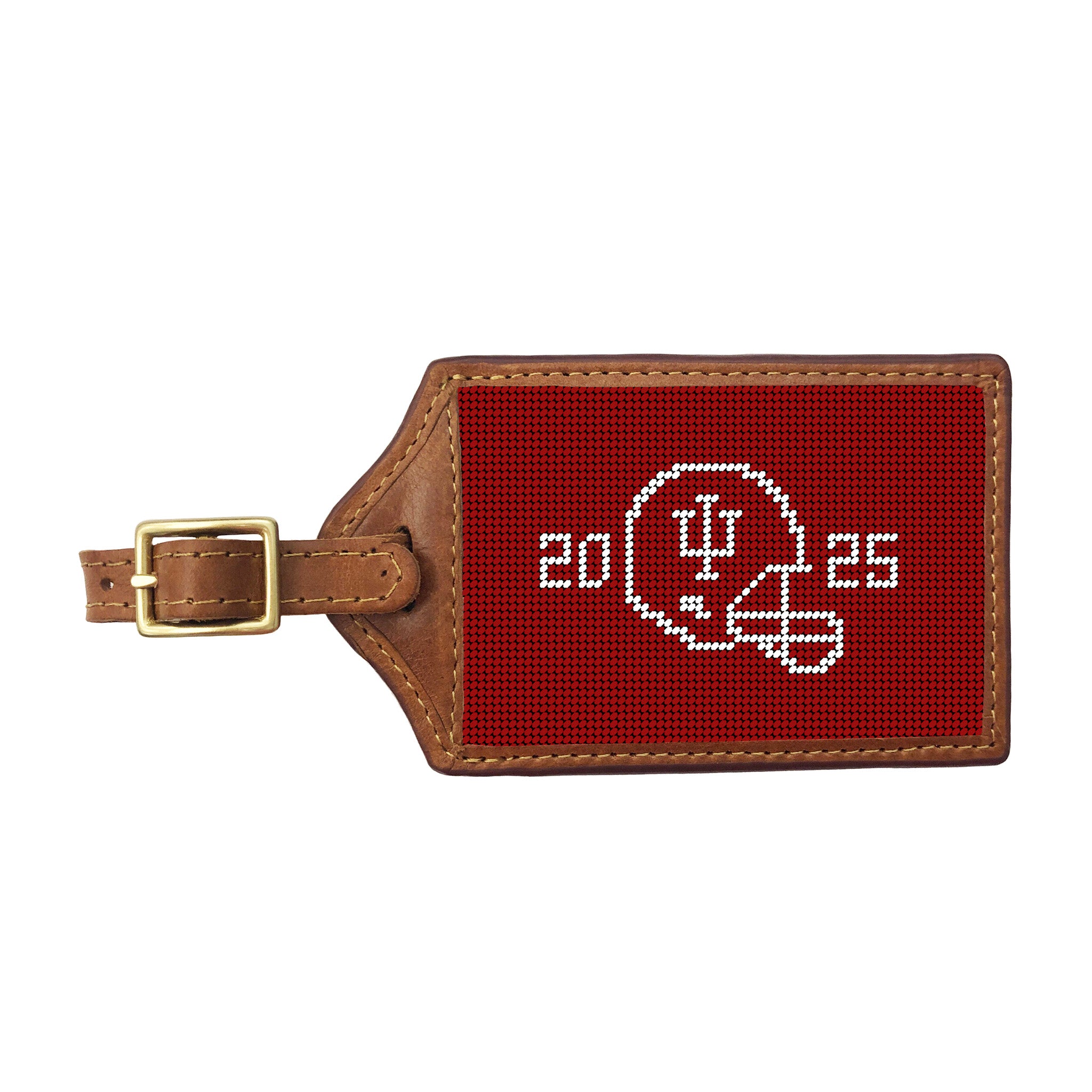 Indiana 2025 National Championship Luggage Tag (Light Garnet)