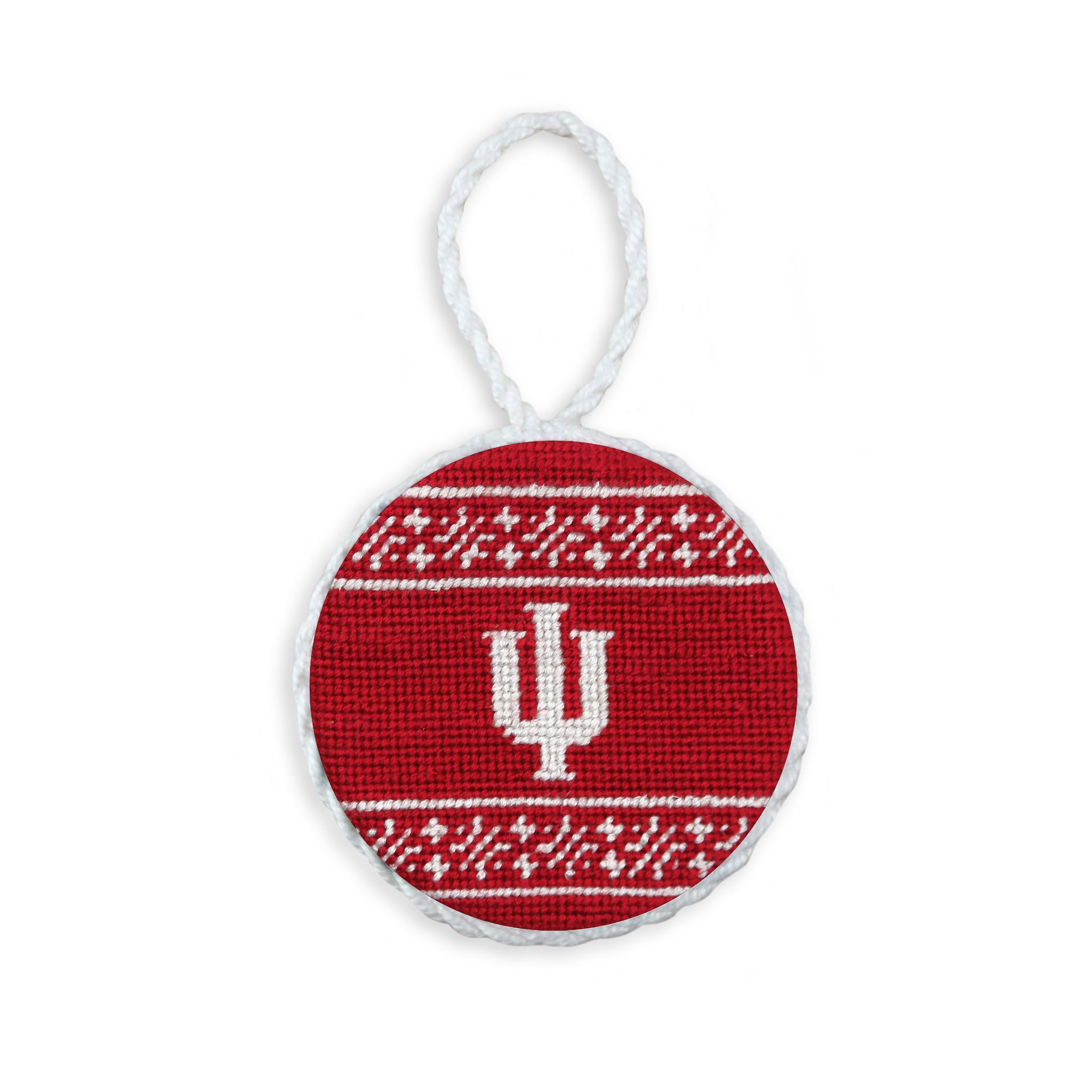 Indiana Fairisle Ornament (Light Garnet)