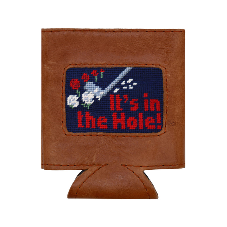 It's in the Hole Tulips Can Cooler (Dark Navy)