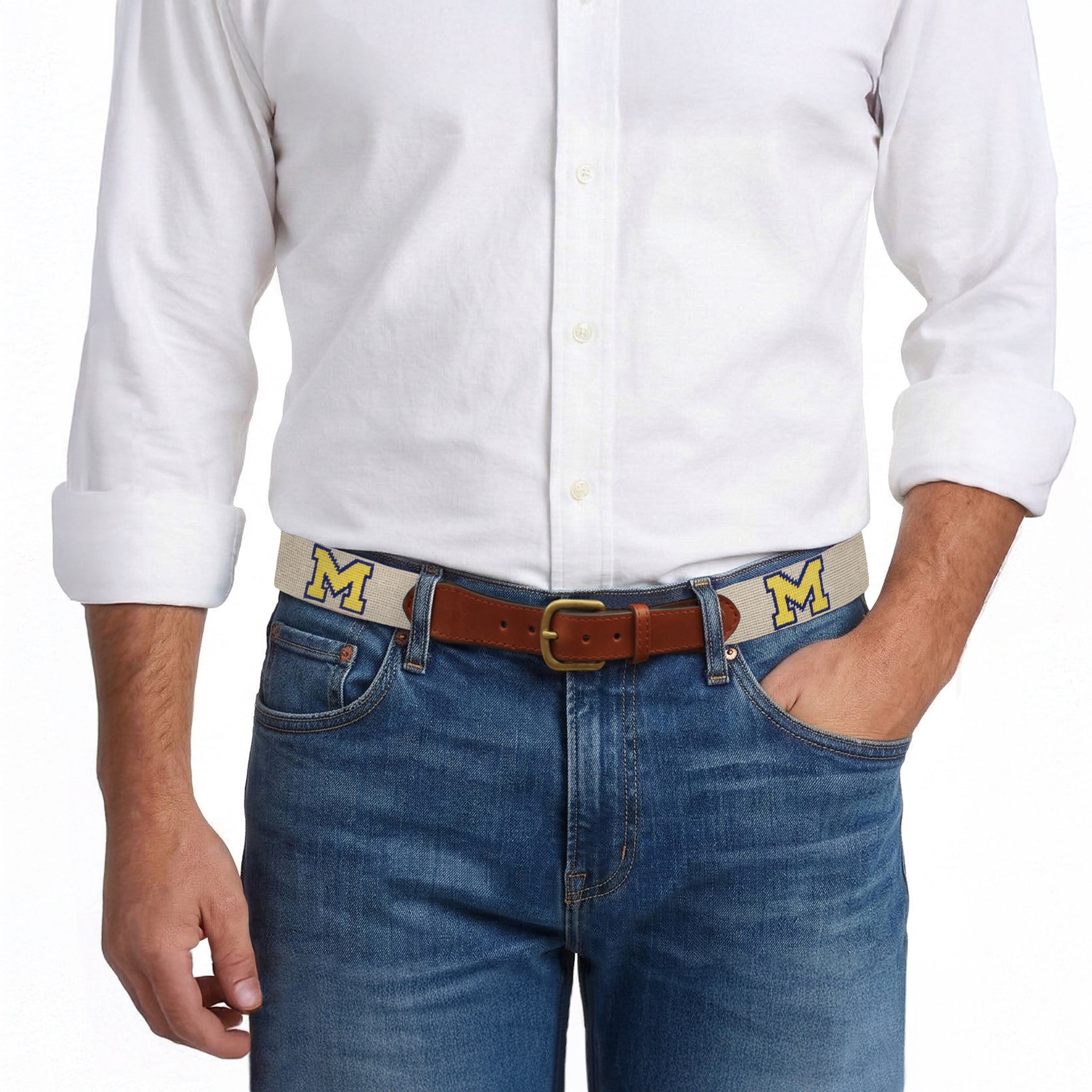 Michigan Belt (Light Khaki)