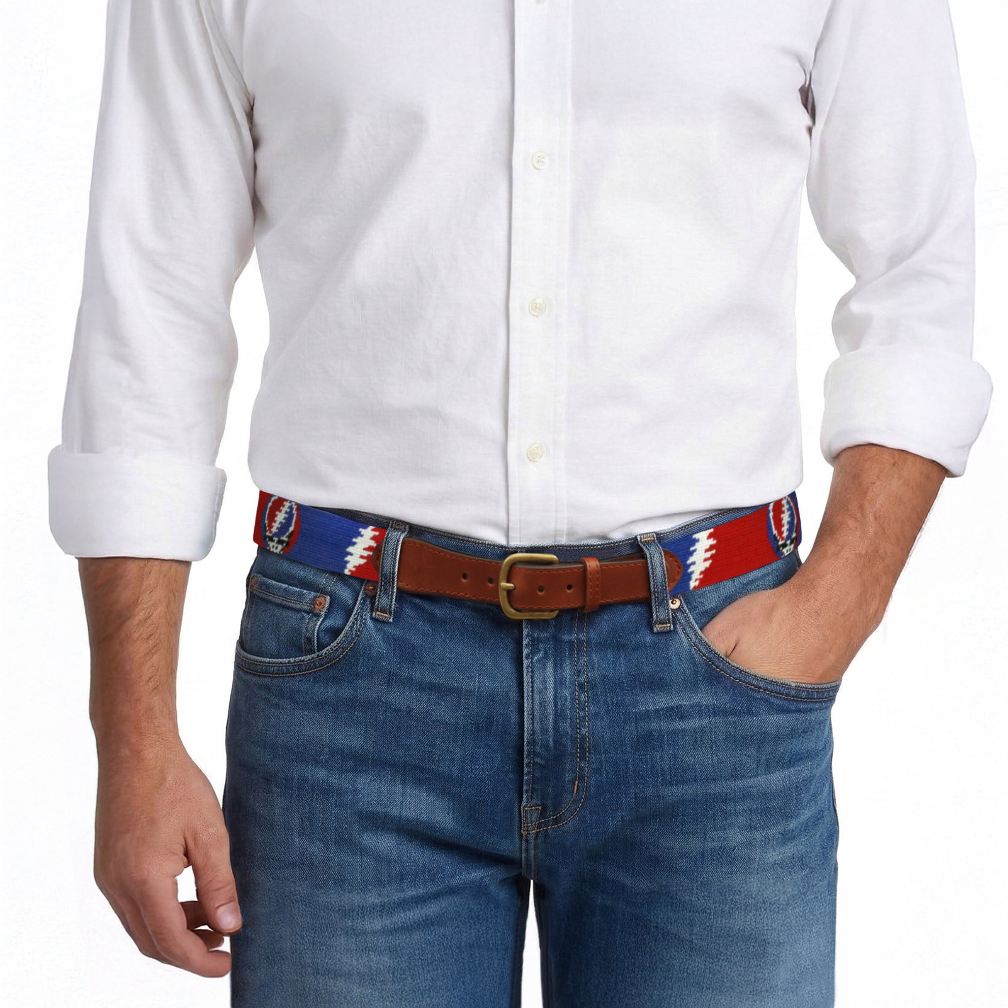 Steal Your Face Bolts Belt