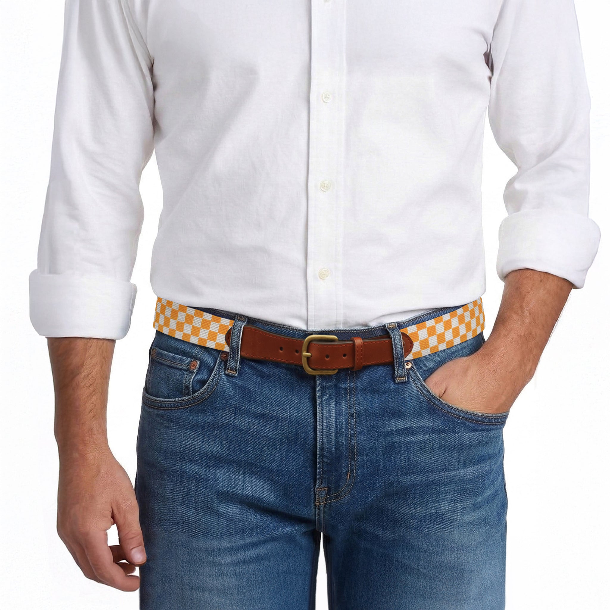 Tennessee Needlepoint Belt (Checker) – Smathers & Branson