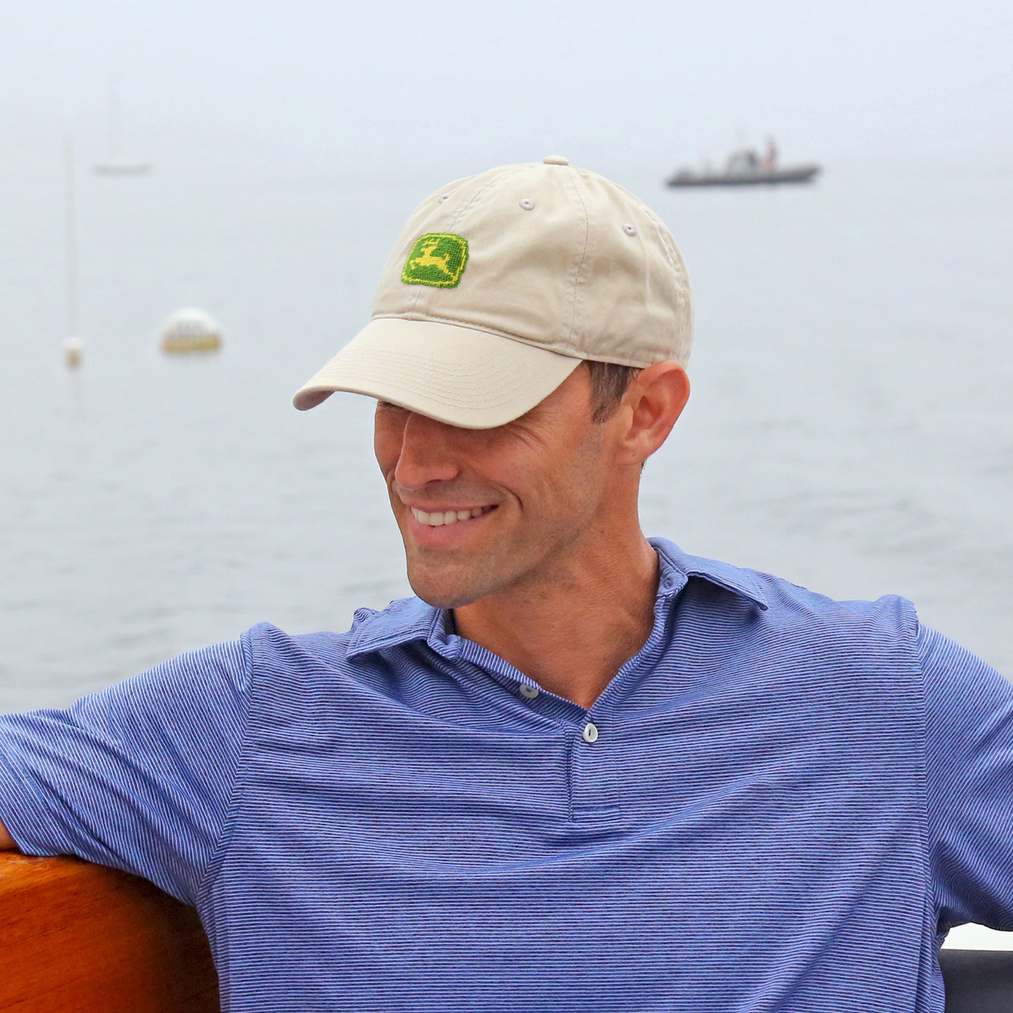 John Deere Hat (Stone)