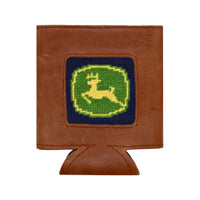 Smathers and Branson JohnDeere LowRes Dark Navy Can Cooler, secondary view