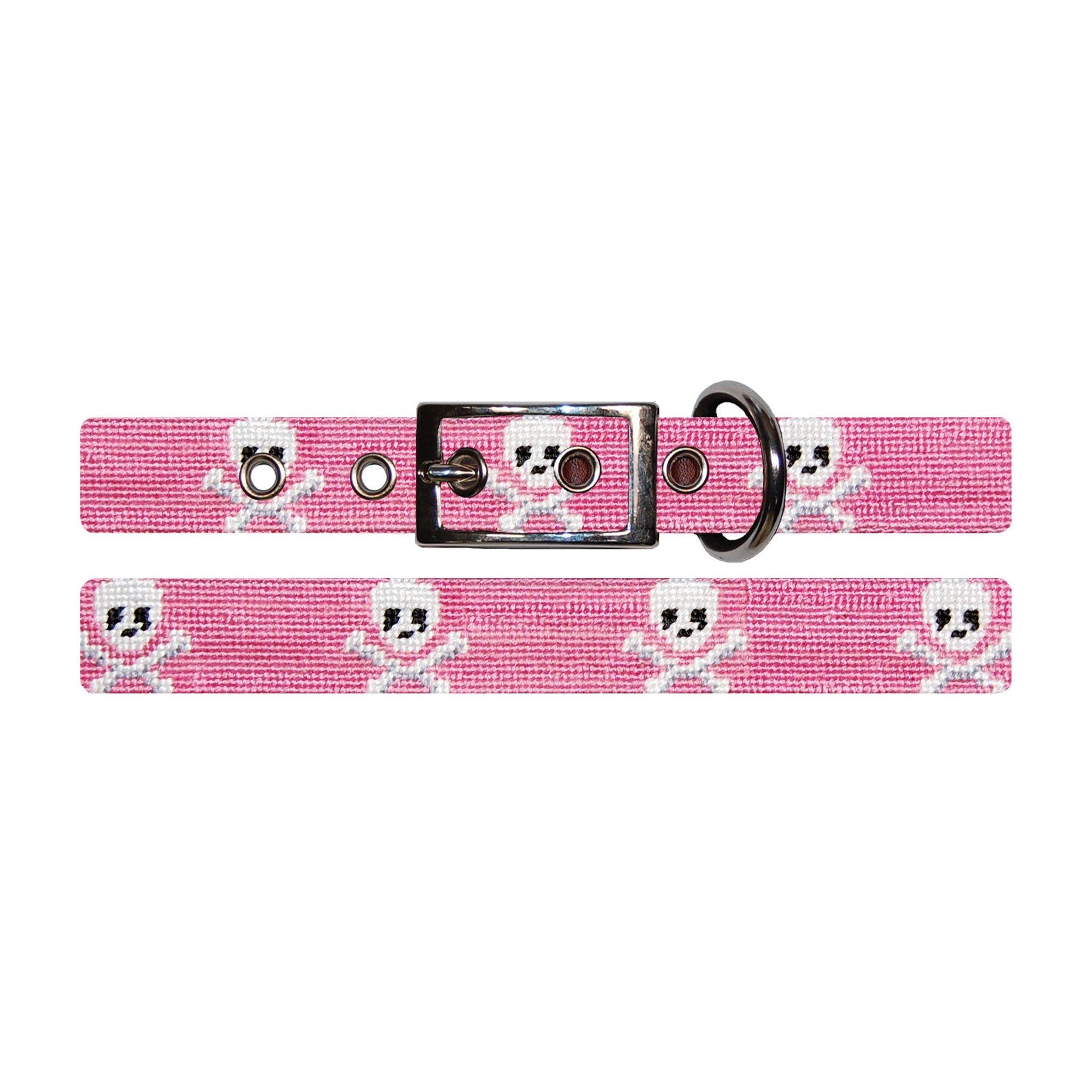 Jolly Roger Dog Collar (Pink)
