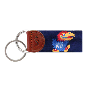 Kansas Jayhawk Key Fob (Dark Navy)
